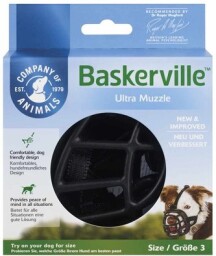 Náhubek plast Baskerville černý vel. 3