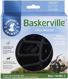 Náhubek plast Baskerville černý vel. 5