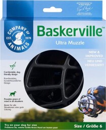Náhubek plast Baskerville černý vel. 6