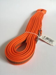Vodítko BAFPET stopovací pogumované 10m, 15mm oranžové