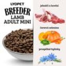 LYOPET Breeder Dog Adult Mini Lamb 4 kg