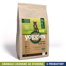 Yoggies Jehněčí maso&bílá ryba (5kg), minigranule lisované za studena s probiotiky