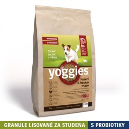 Yoggies Kuřecí&hovězí maso (5kg), minigranule lisované za studena s probiotiky