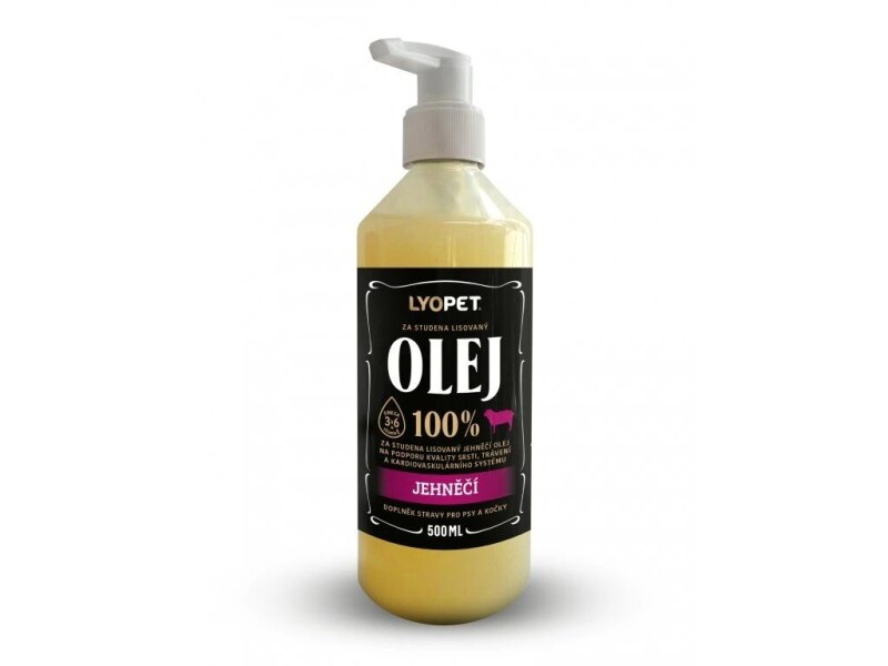 LYOPET Natural Jehněčí olej 500ml