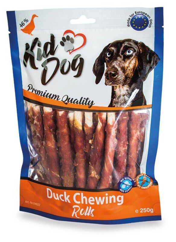KIDDOG kachní masíčko na buvolí tyčince - 8 mm/12 cm 250 g