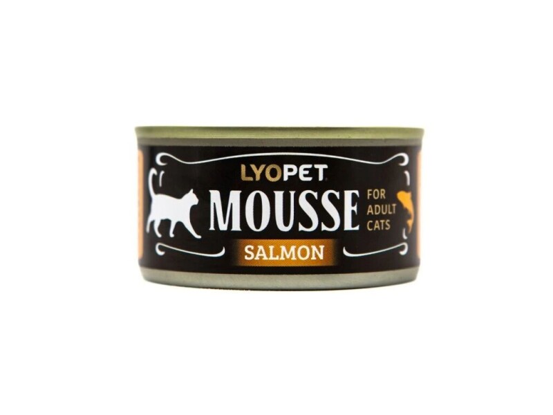 LYOPET Lososový mousse pro kočky 90 g